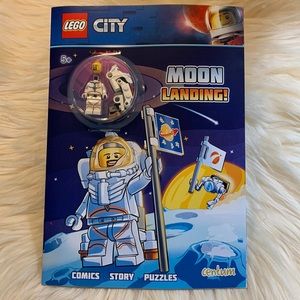 SALE!! Lego moon landing activity book with mini figure NEW